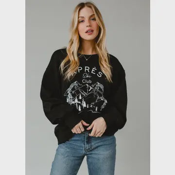 Black Apres Ski Sweatshirt