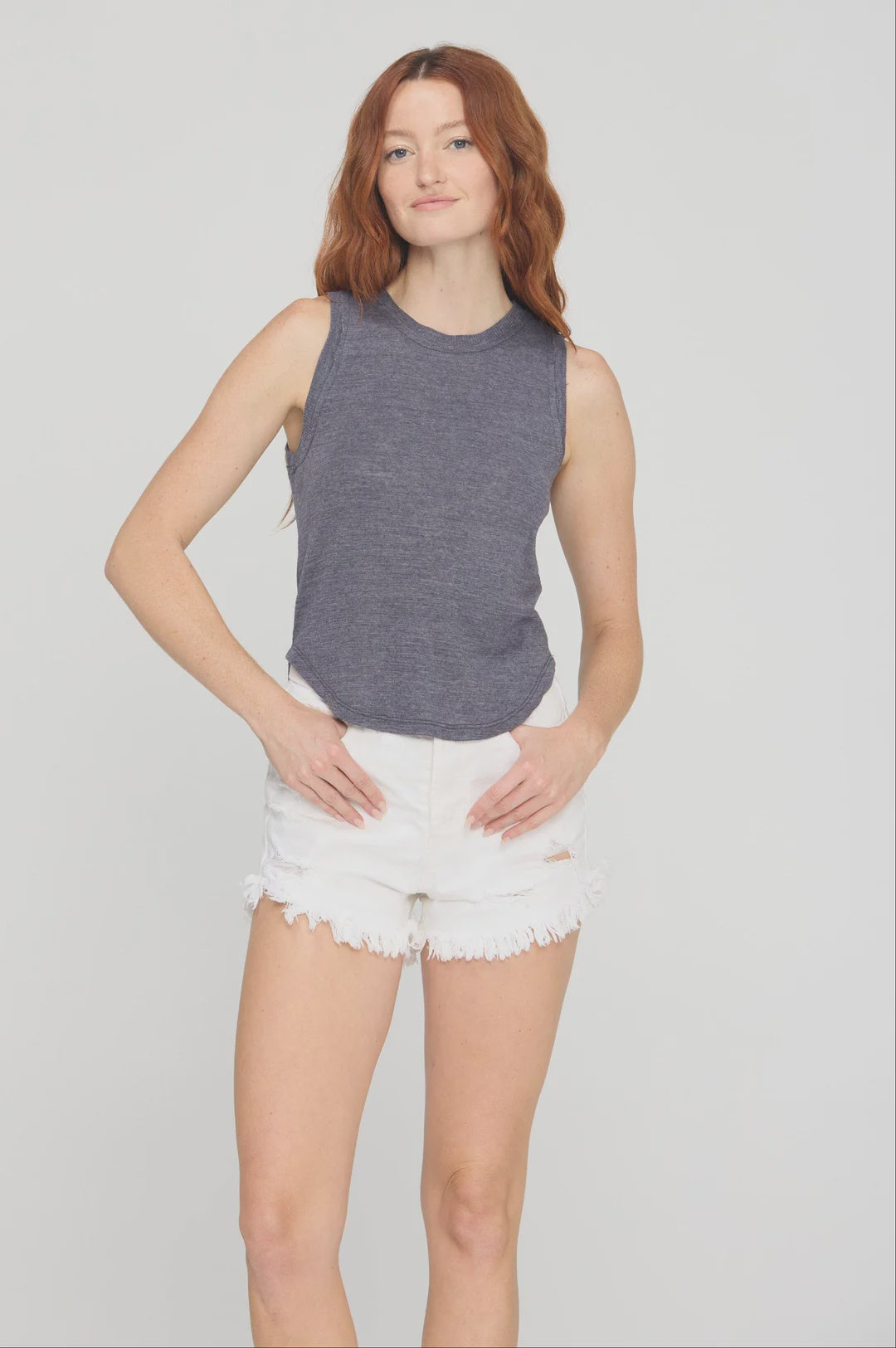 Libra Textured Rib RingerTank