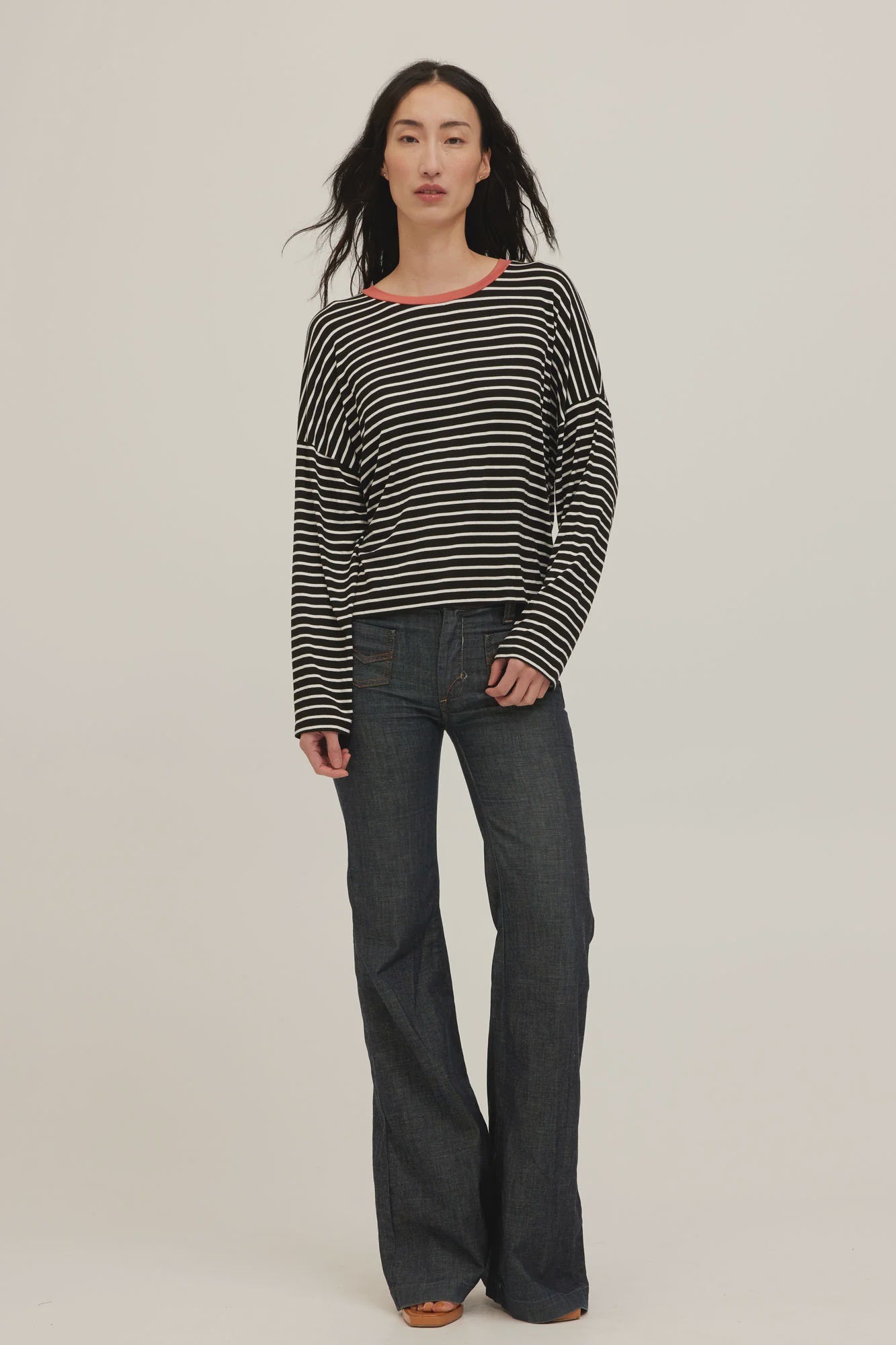 Captain Striped Boyfriend Long Sleeve