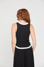 Marine Color Blocked Rib Tank