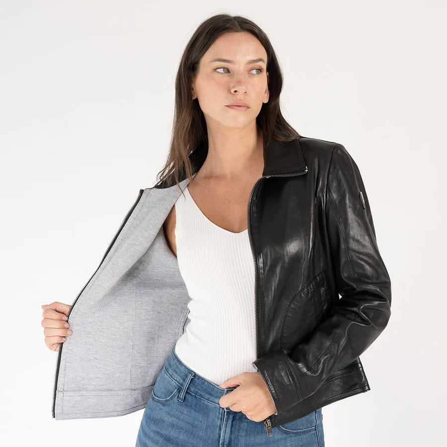 Lusan RF Black Womans Bonded Jacket
