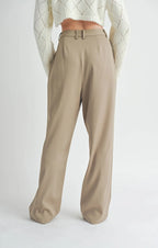 Lend Love Wide Leg Pant-Oak