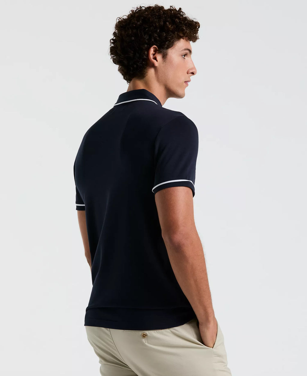Interlock Tipped Polo Dark Sapphire