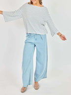 Memento Stripe Long Sleeve Top