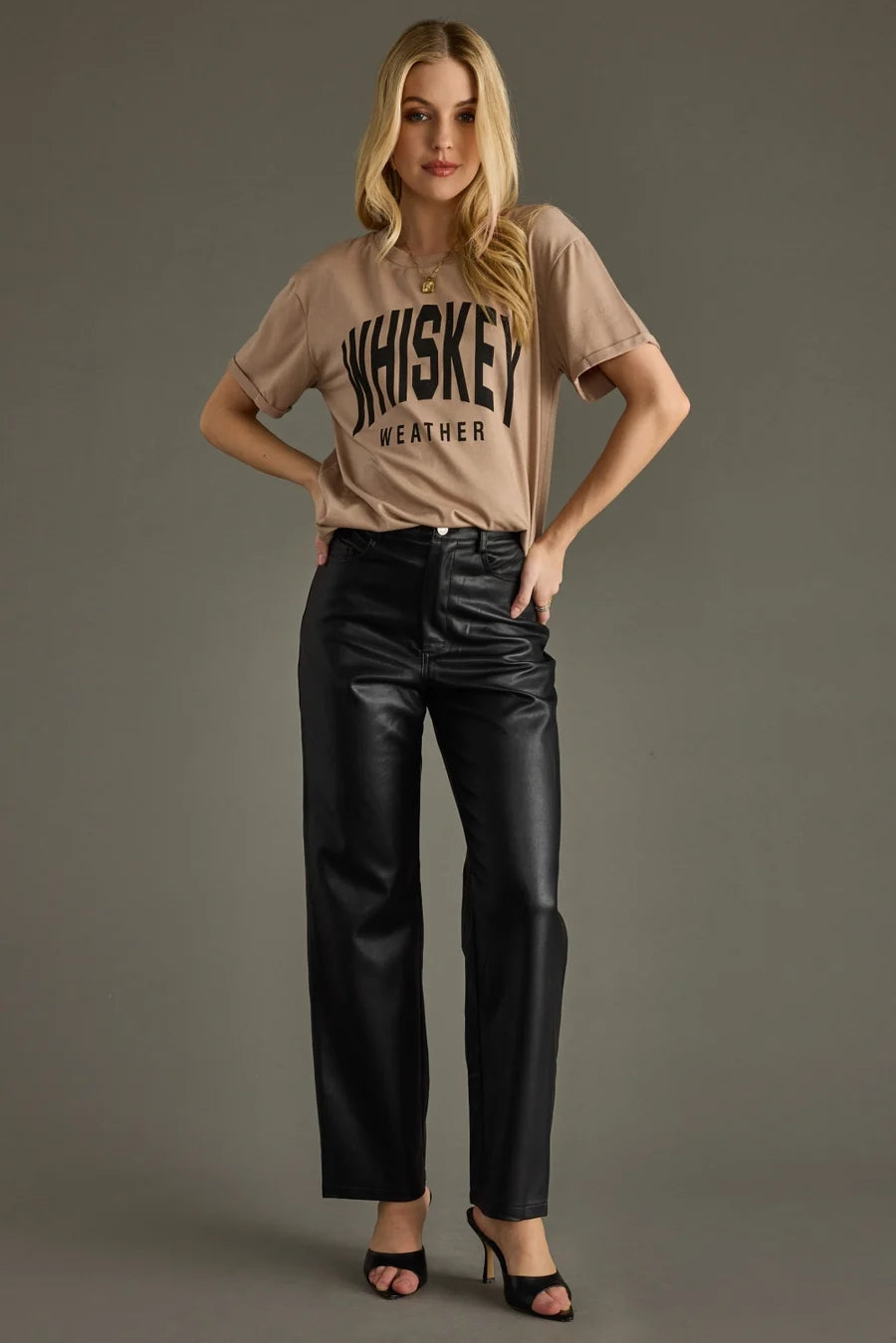 Light Brown Whiskey Weather Tee
