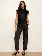 Sphere Satin Pant Black