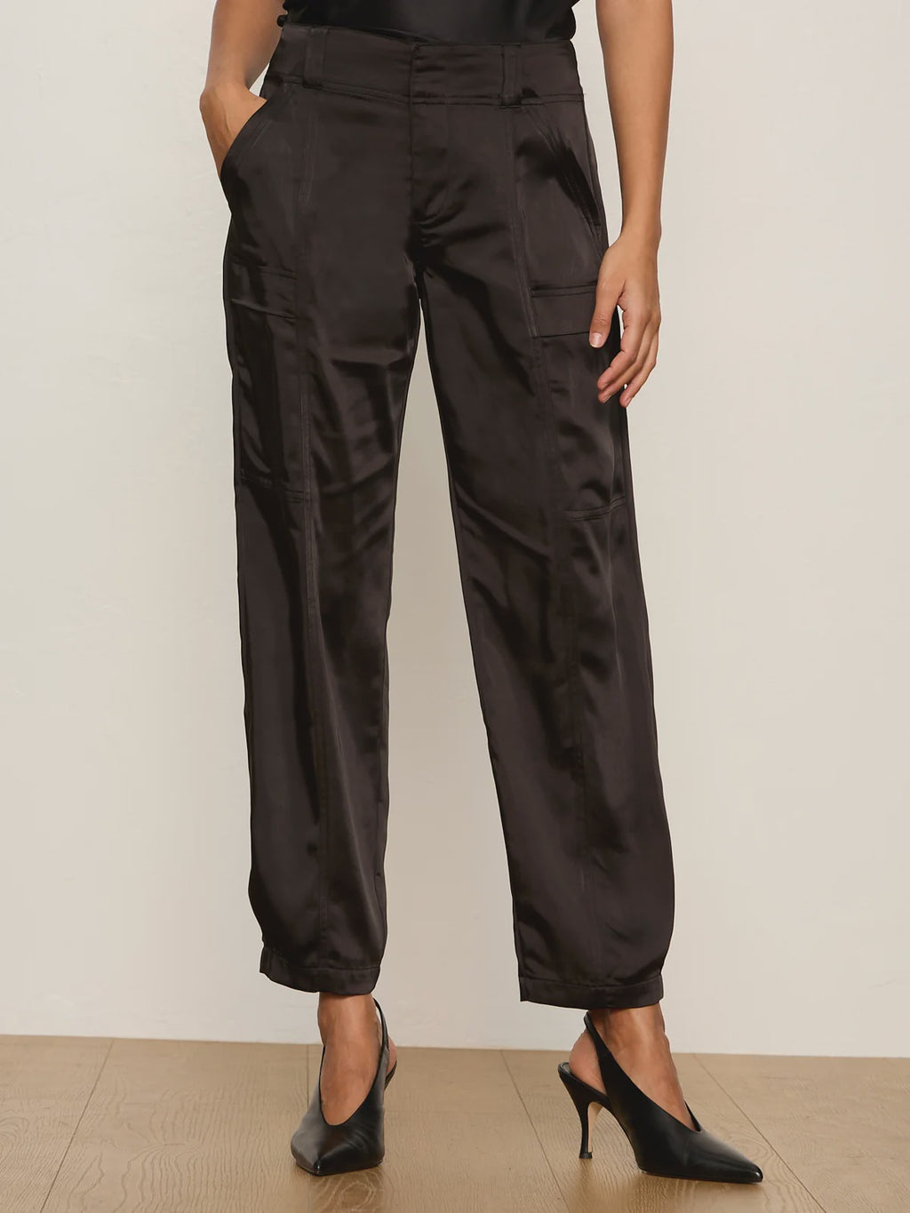 Sphere Satin Pant Black
