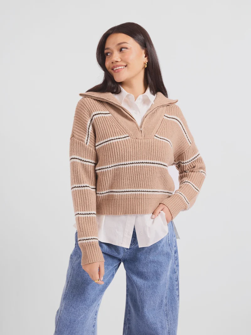 Warm Chai Quarter Zip Pullover
