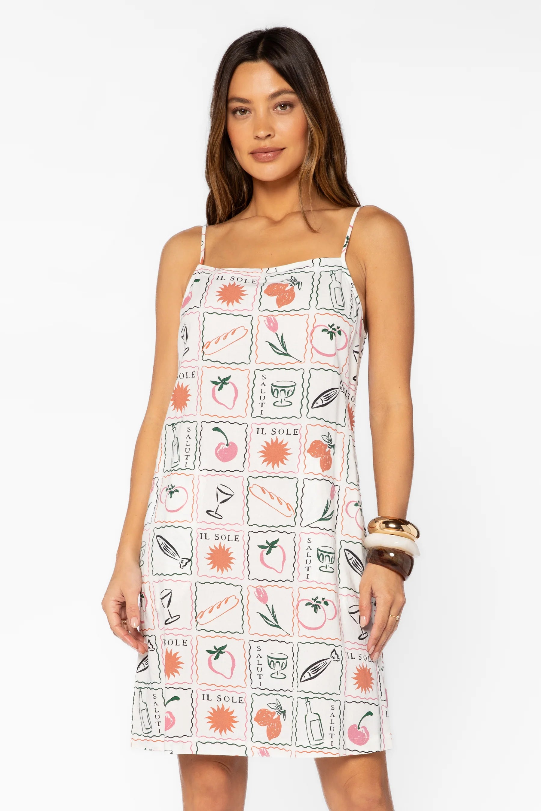 Brianne Multi Stamp Dress