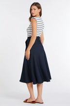 Kristopher Twofer Dress-Indigo