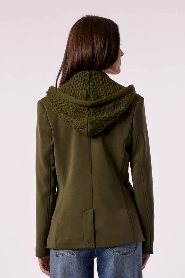 Toasty Blazer w/ Cable Knit