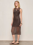 Desire More Mesh Cinch Dress