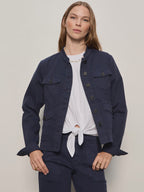 Ames Military Jacket-Navy Blazer