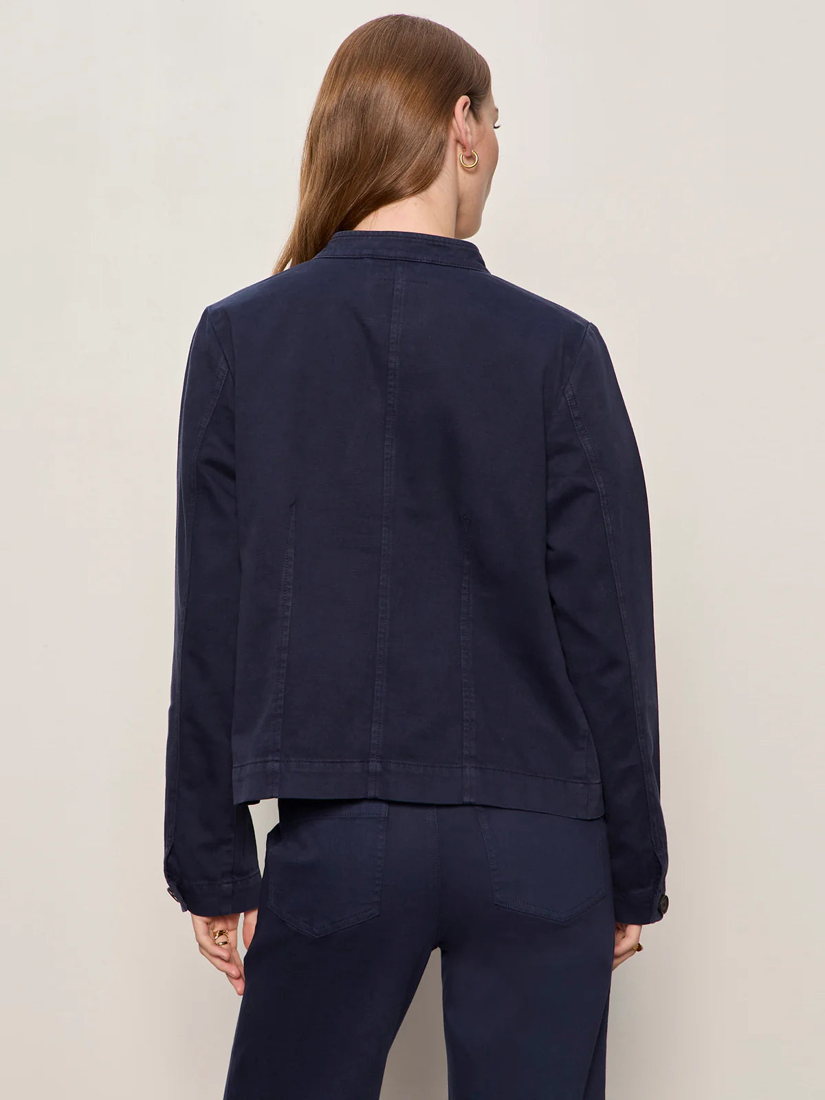 Ames Military Jacket-Navy Blazer