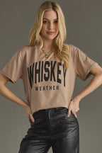 Light Brown Whiskey Weather Tee