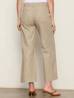Lily Striped Cropped Pant-Lido Stripe