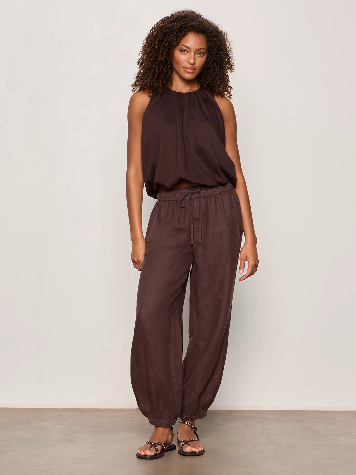 Melody Micro Linen Balloon Pant