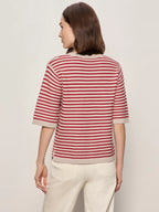 Sweater Tee Opal Raspberry Stripe