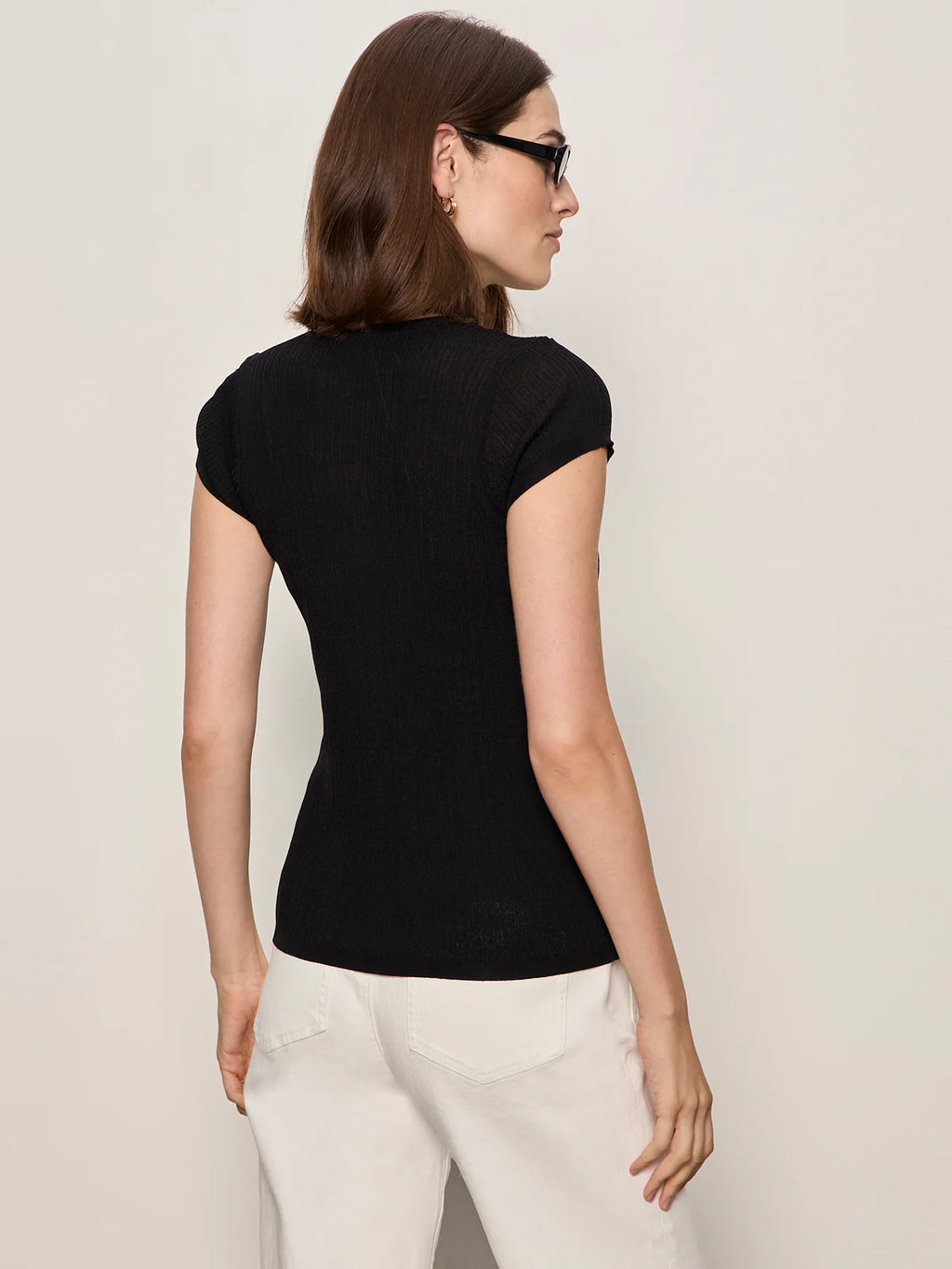 Soft Focus Ribbed Top