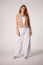 Chloe Cropped Hooded Blazer