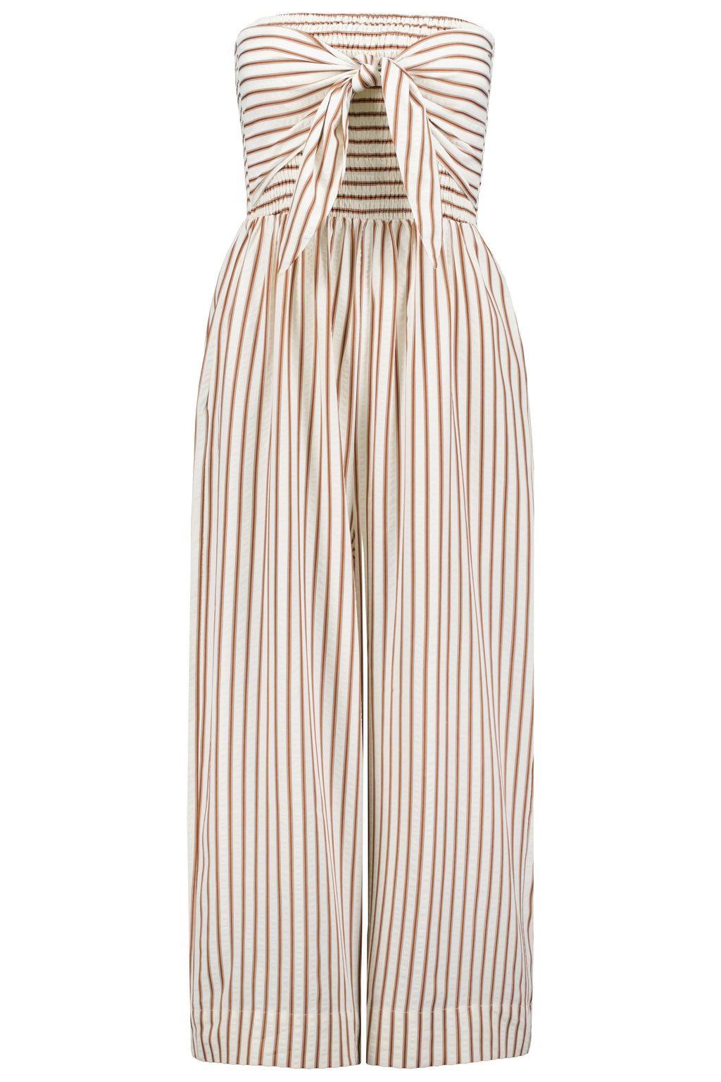 Elva Jumpsuit Brown Stripe