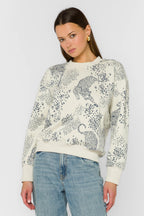 Lux Navy Leopard Sweatshirt