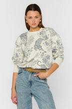 Lux Navy Leopard Sweatshirt
