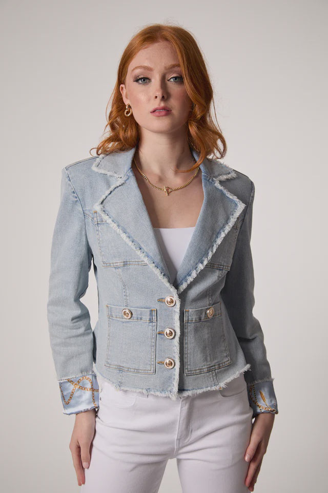 Logan Frayed Blazer