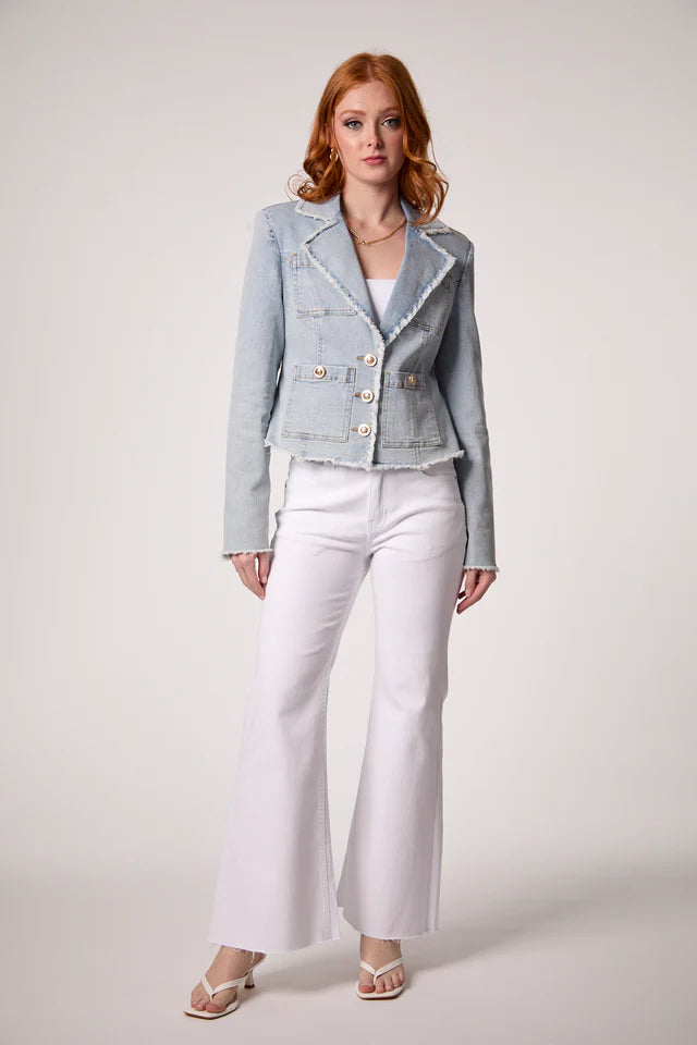 Logan Frayed Blazer