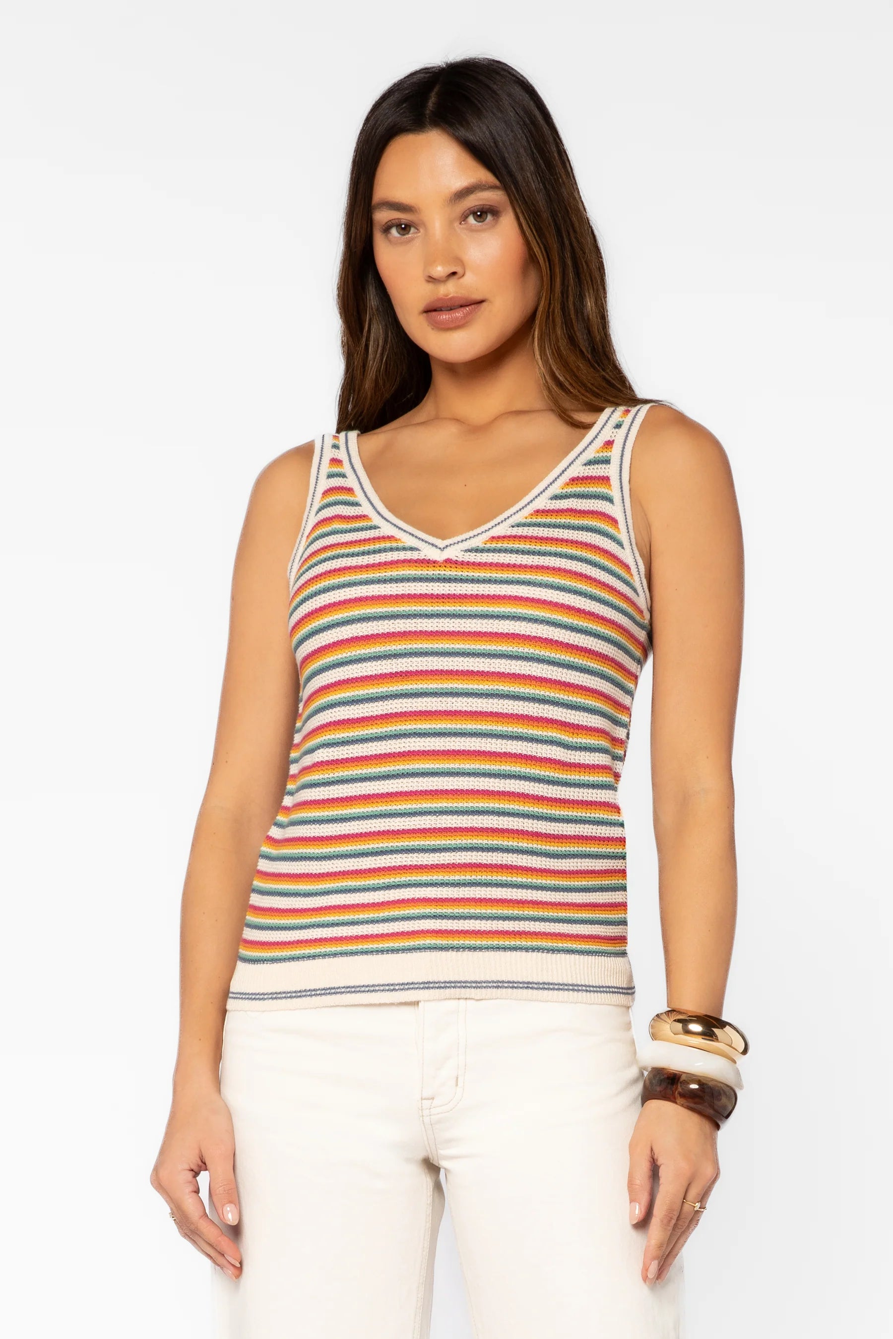 Nadia Sunny Stripe Tank