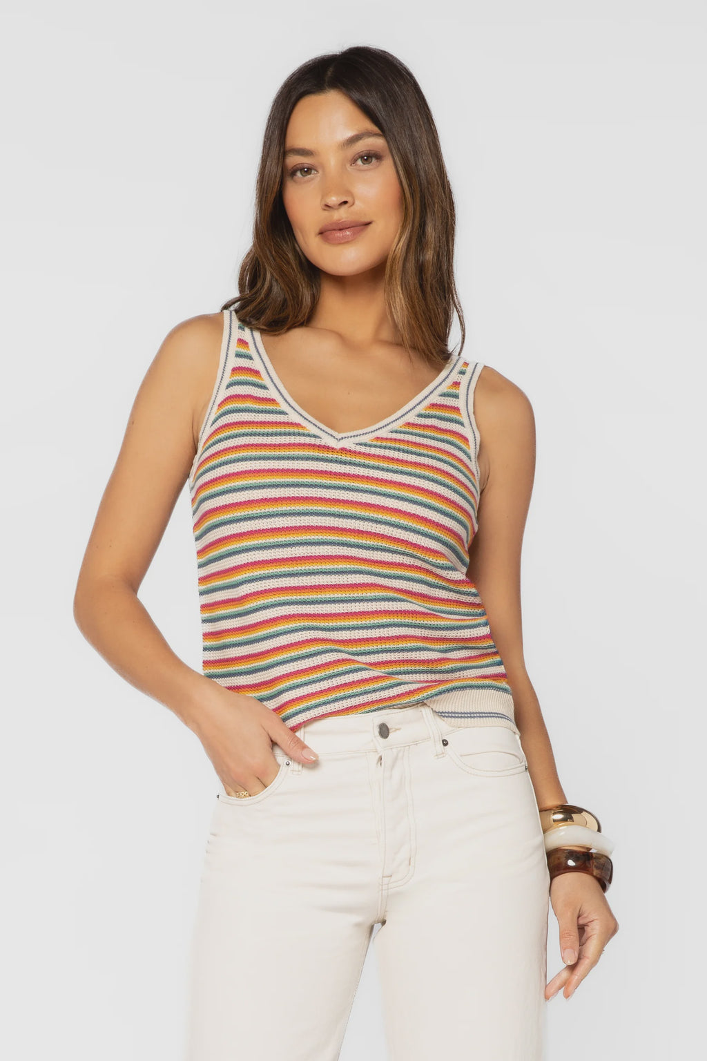 Nadia Sunny Stripe Tank