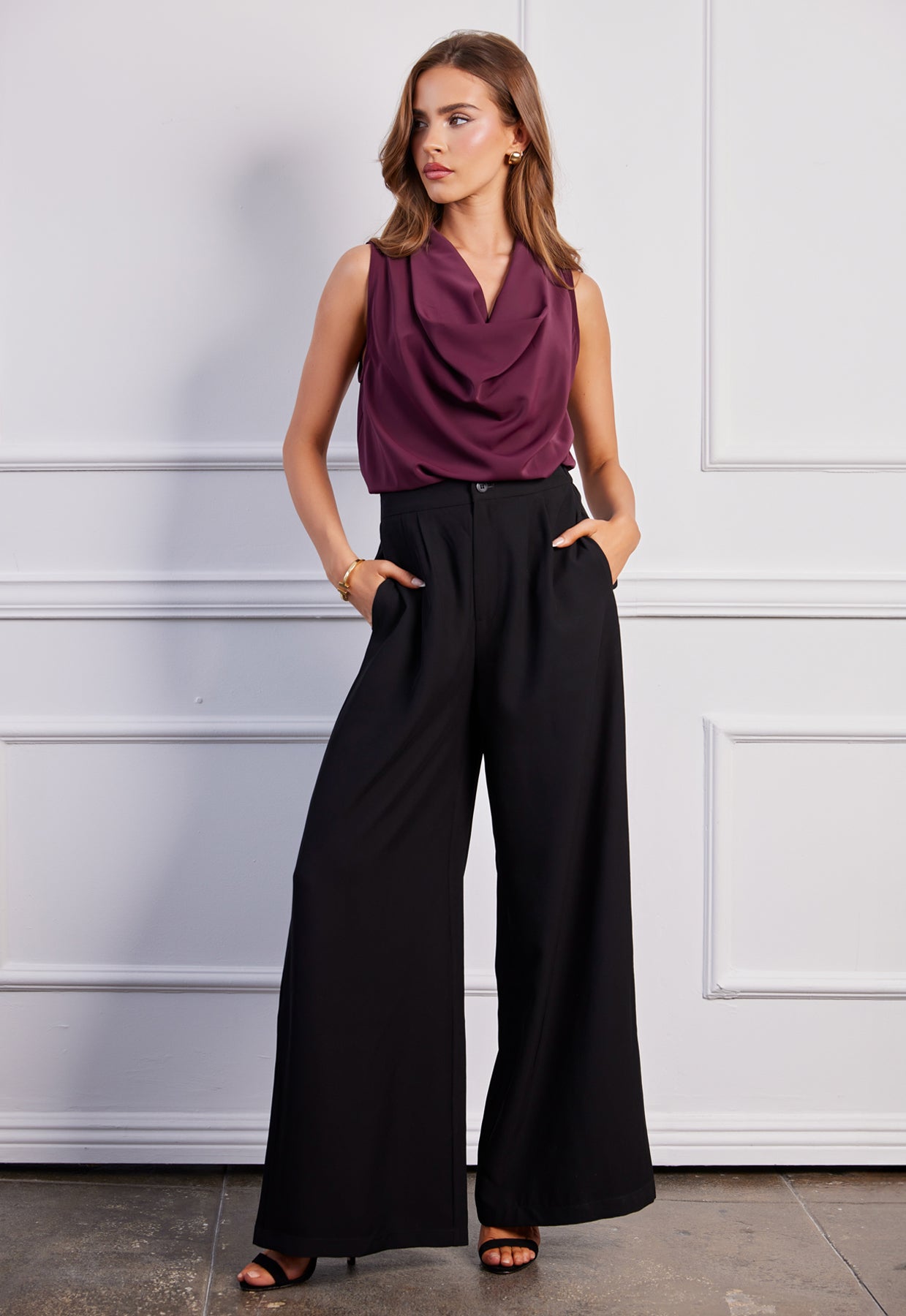 Marbella Wide Leg Pant black