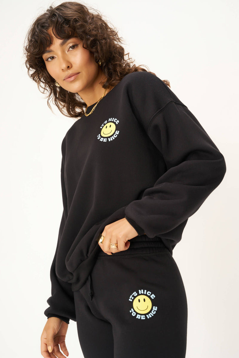 Be Nice Smiley Sweatshirt