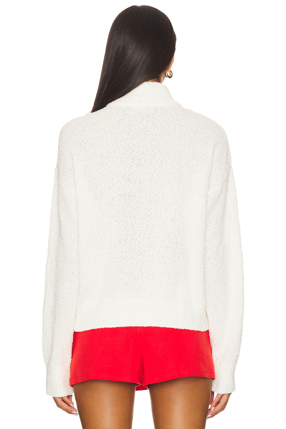 Boucle Knit Bomber Chalk