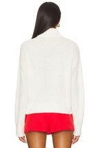 Boucle Knit Bomber Chalk