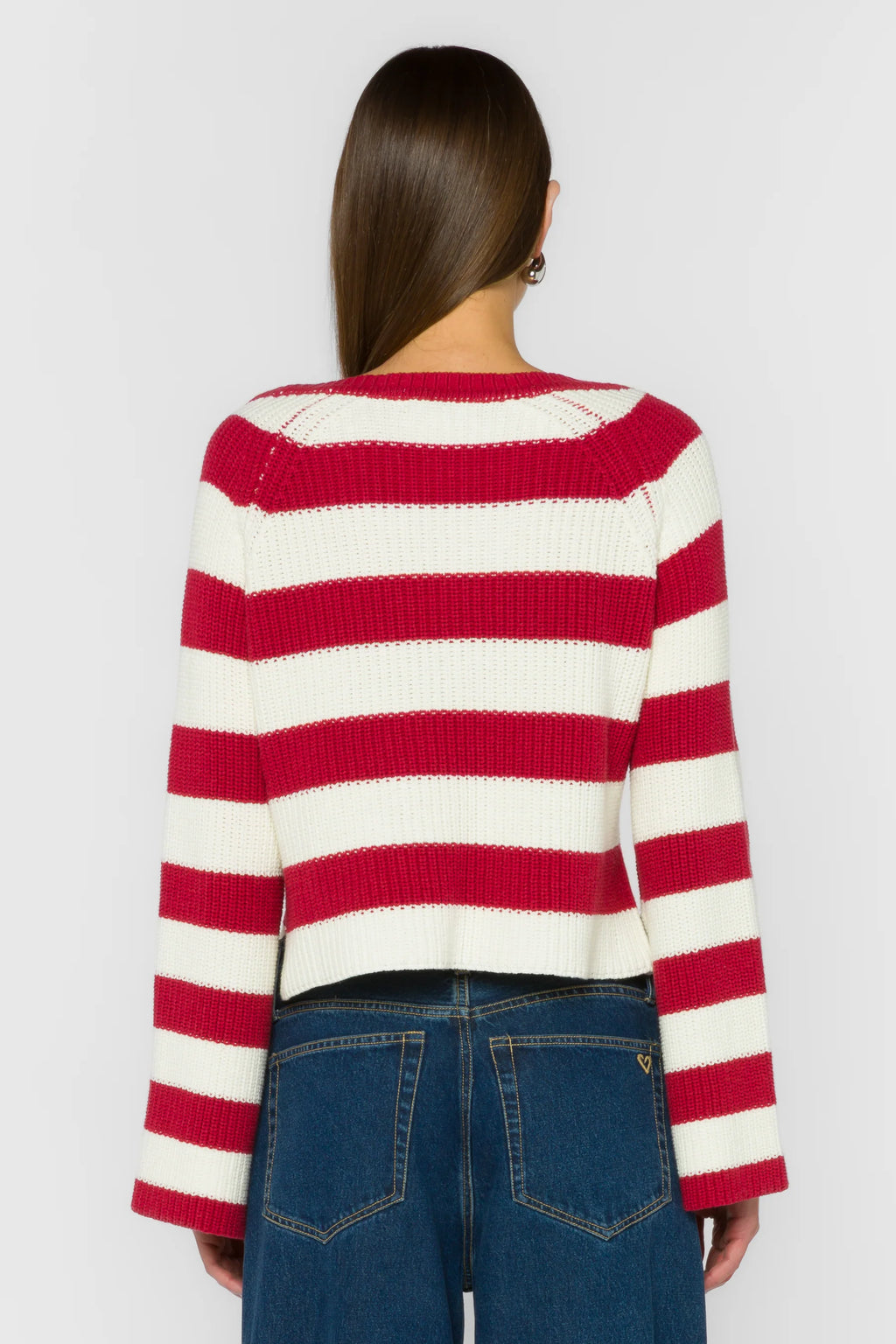 Sapphire Red Stripe Sweater