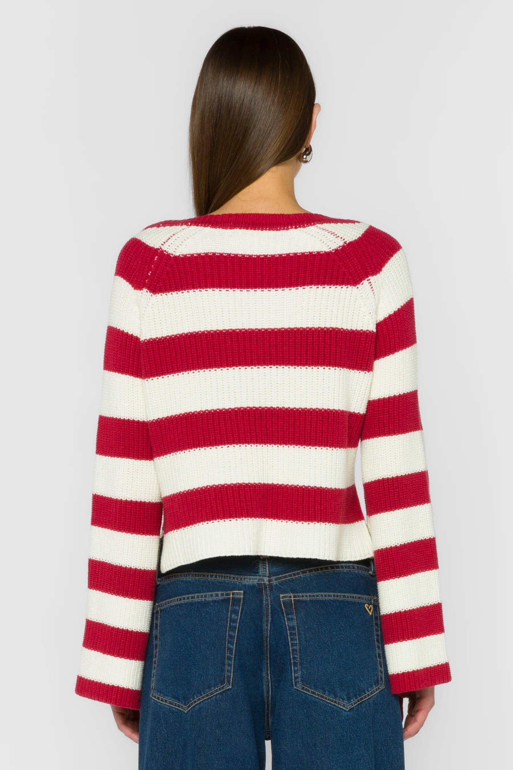 Sapphire Red Stripe Sweater