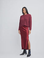 Darla Sweater-Merlot