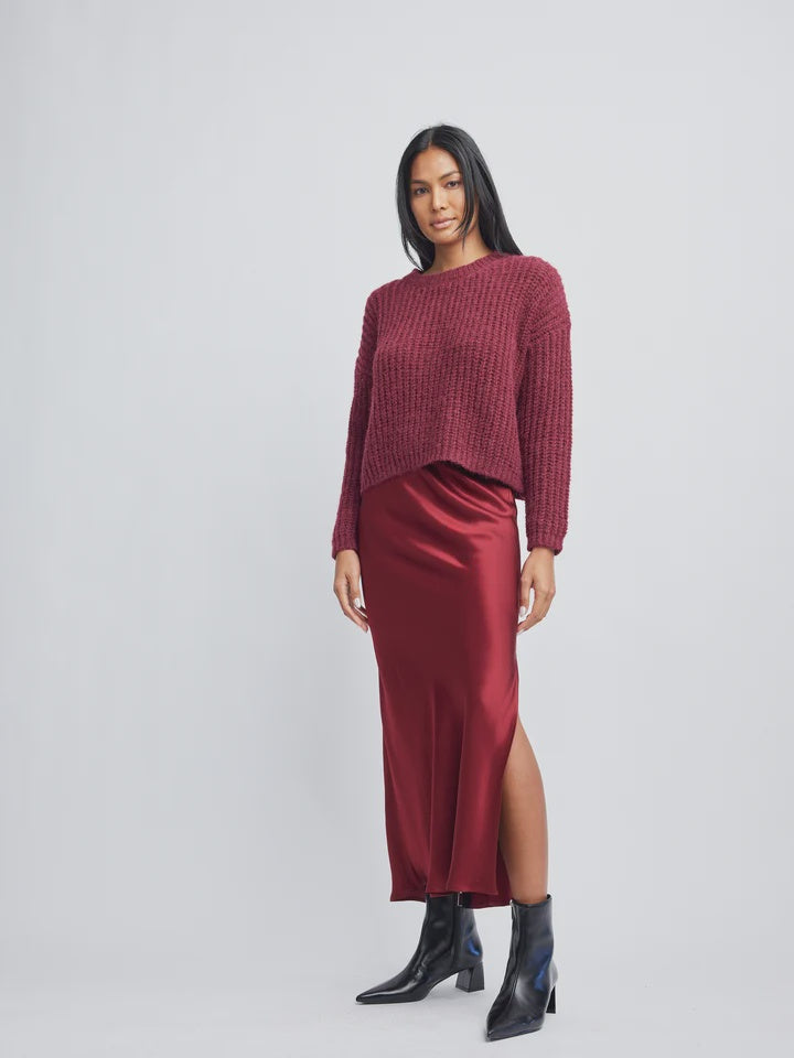 Darla Sweater-Merlot