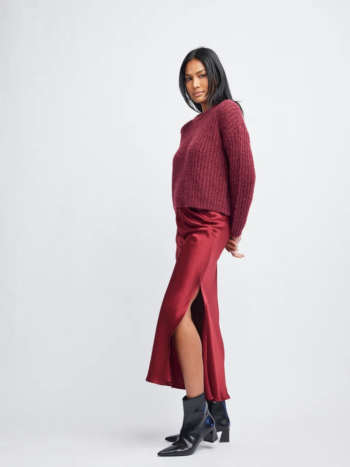 Darla Sweater-Merlot