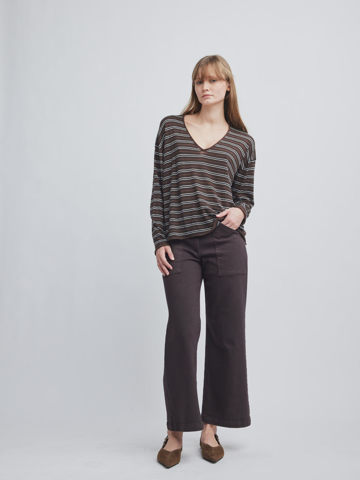Riley Long-Sleeve V-Neck