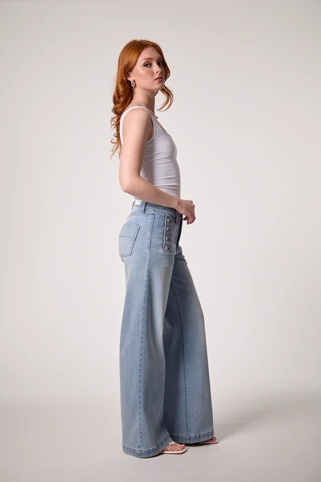 Sailor Mid Rise Wide Leg Miami