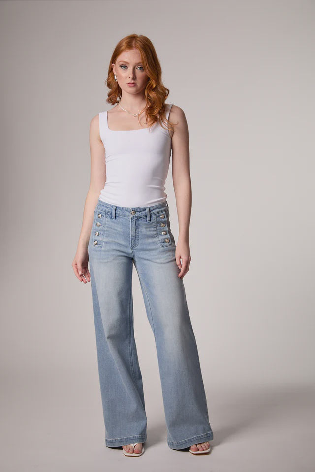 Sailor Mid Rise Wide Leg Miami