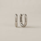 Small Paperclip Puff Earring