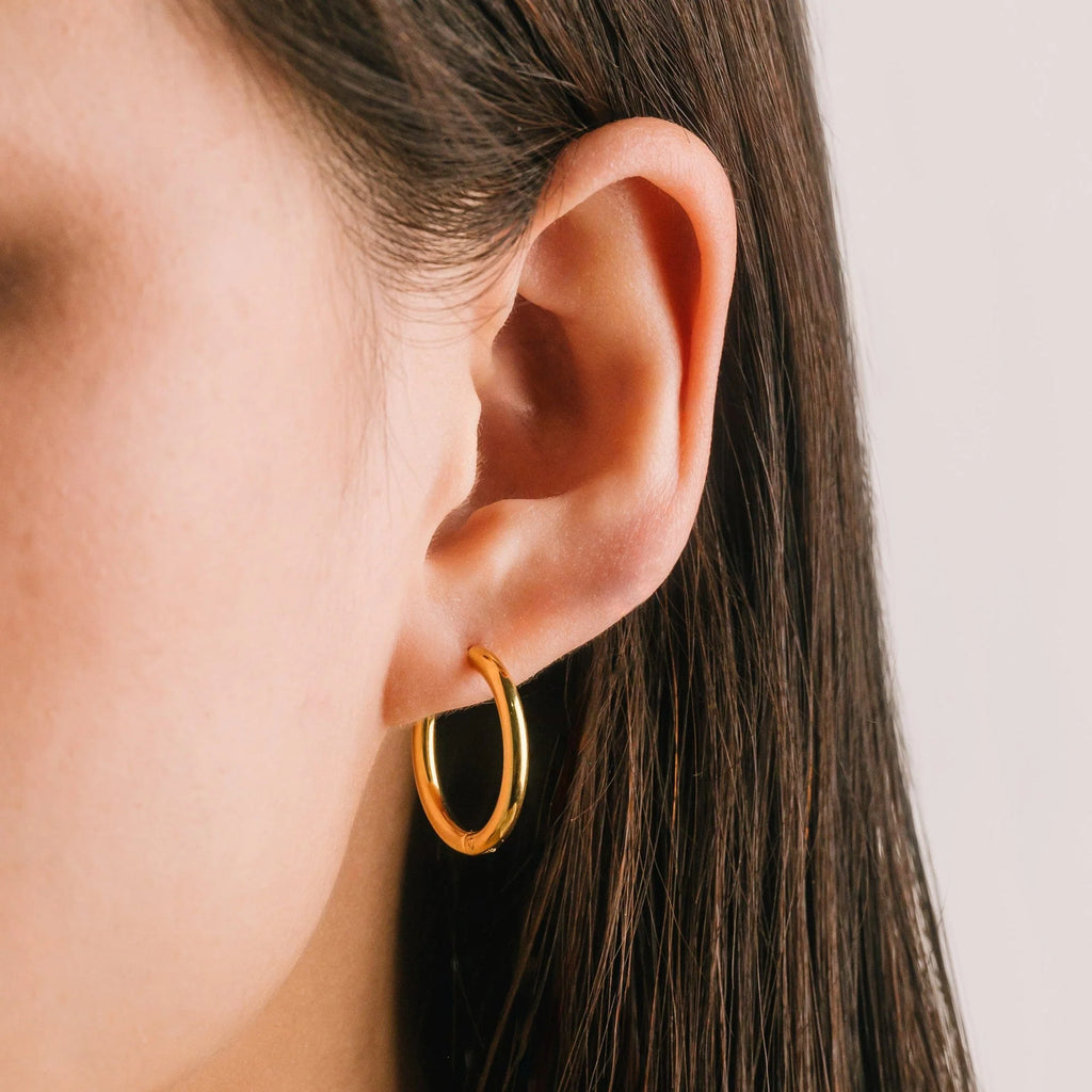 Tube 20mm Hoop Earring