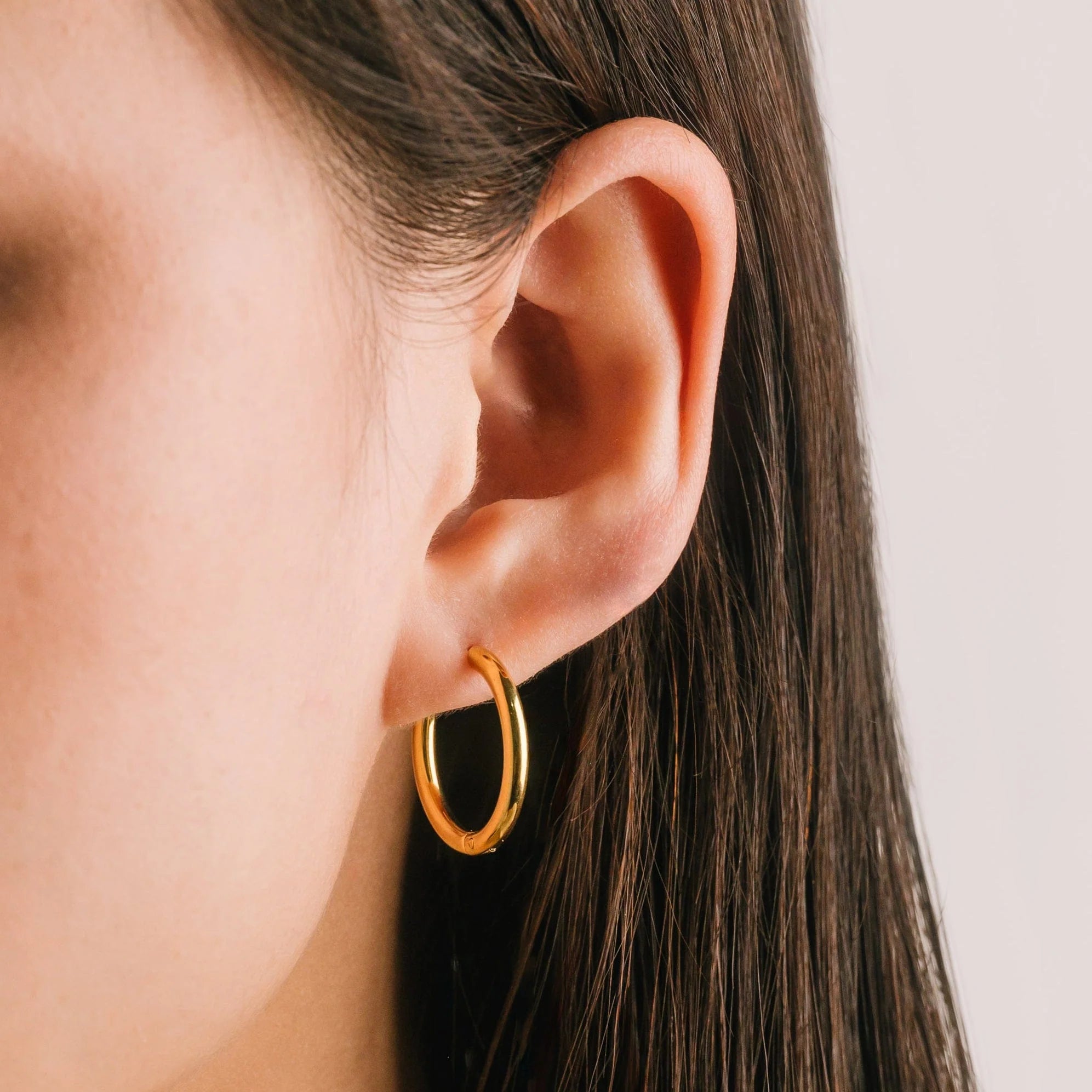 Tube 20mm Hoop Earring
