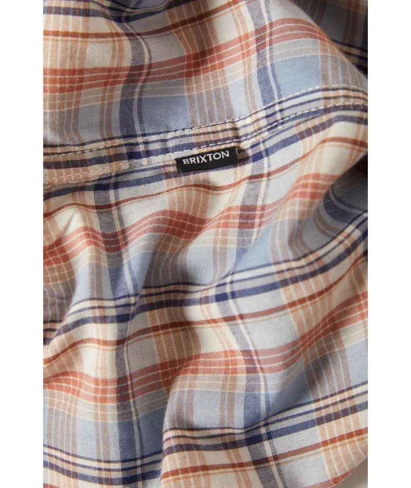 The Breezy Wayne Shirt-Blue Multi Plaid