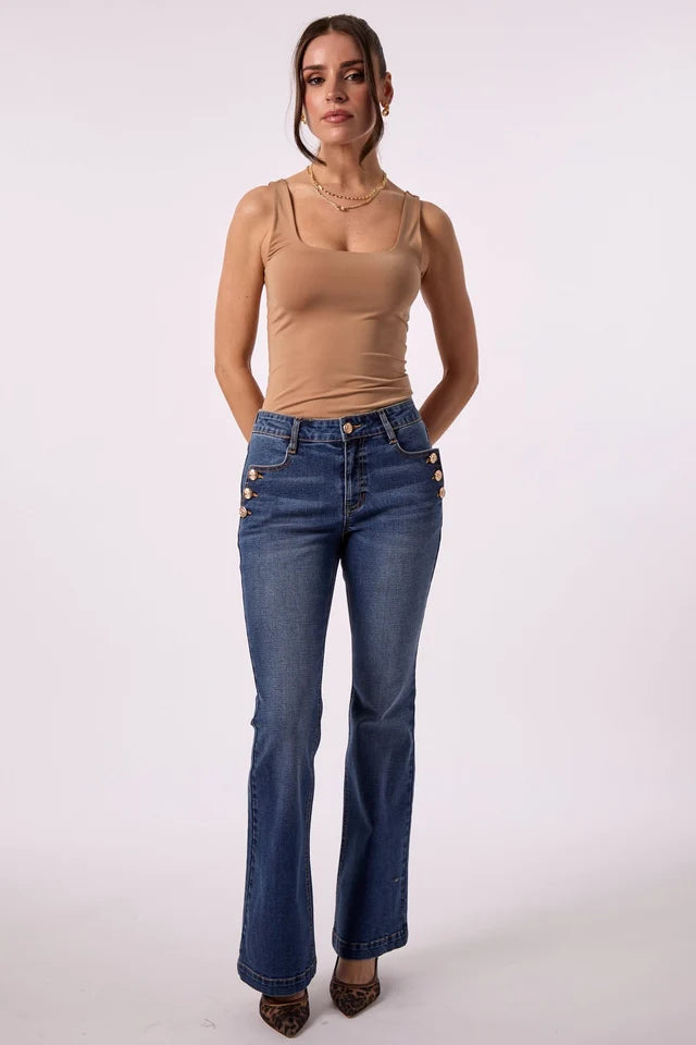 Sailor Mid-Rise Boot Cut-Marrakesh