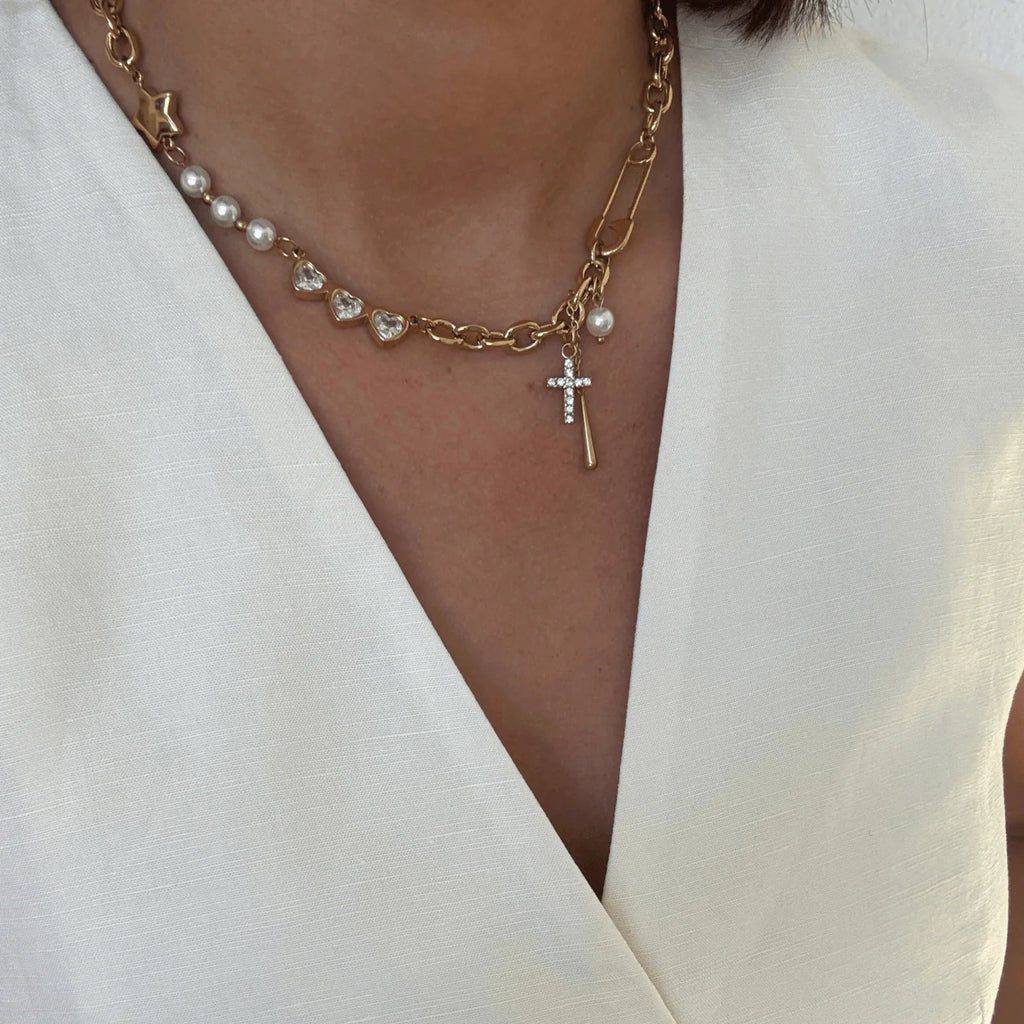 Lustre Charm Necklace