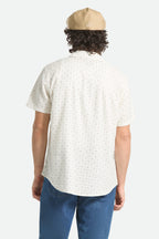 Charter Slub Shirt-Off White Micro Geo